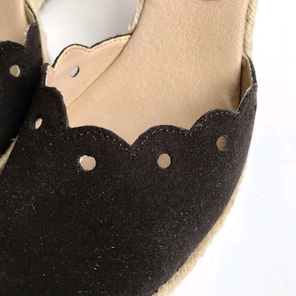 Nine West Dark Brown Espadrille Wedges Wedge Sandal 7M - Picture 4 of 6